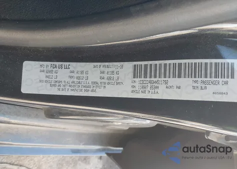 2017 Chrysler 200 Limited Platinum из США, поврежденный, VIN 1C3CCCAB3HN511792